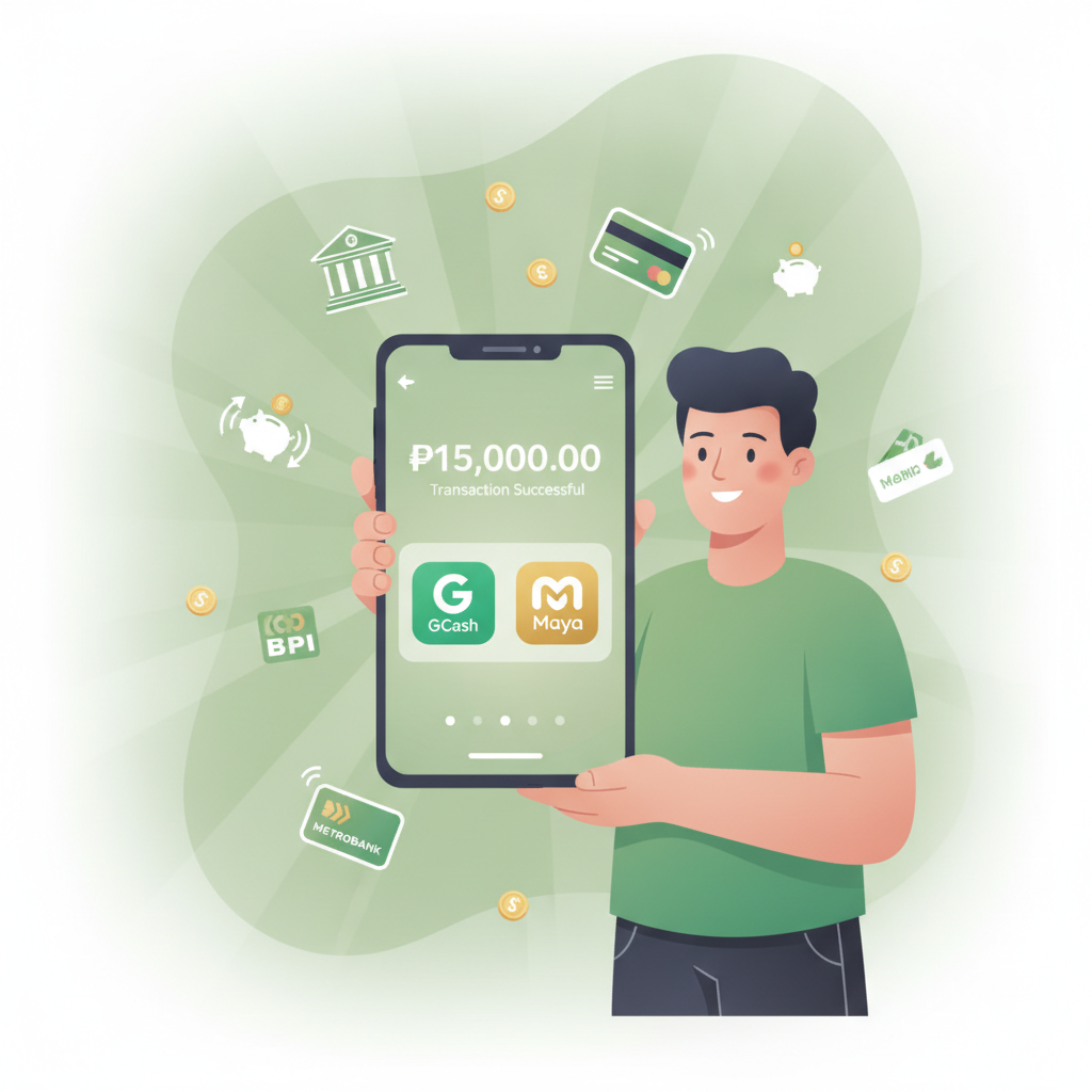 Illustration: Emerald Empire Withdrawal Fees and Limits: GCash, Maya, and Bank Transfers
